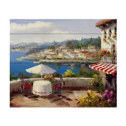 Trademark Fine Art 'Italian Afternoon' Wood Slat Art