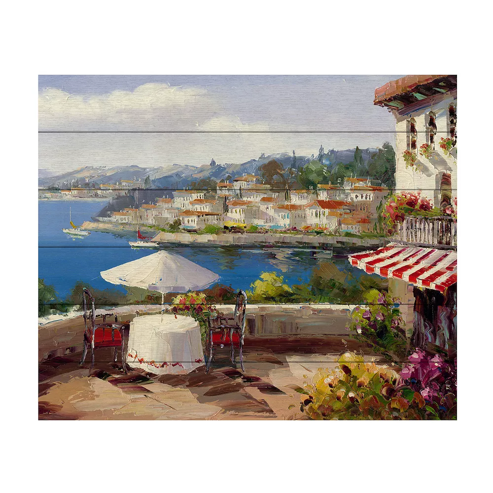 Trademark Fine Art 'Italian Afternoon' Wood Slat Art 1 Trademark Fine Art 'Italian Afternoon' Wood Slat Art