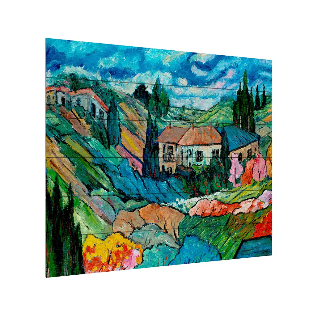 Trademark Fine Art 'Valley House' Wood Slat Art 2 Trademark Fine Art 'Valley House' Wood Slat Art - Image 2