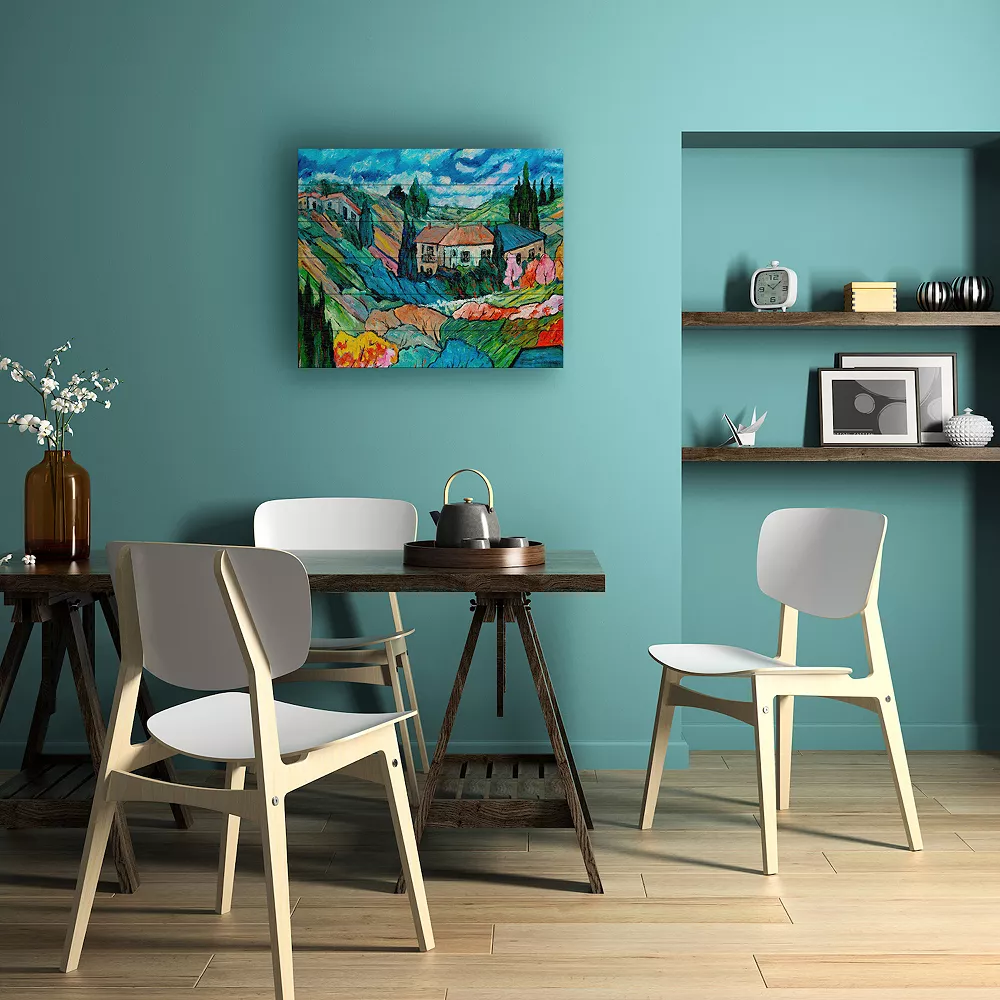 Trademark Fine Art 'Valley House' Wood Slat Art 3 Trademark Fine Art 'Valley House' Wood Slat Art - Image 3