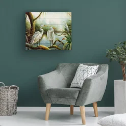 Trademark Fine Art Victor Giton 'Three Herons' Wood Slat Art -Kohl's Sales 3989611 ALT3