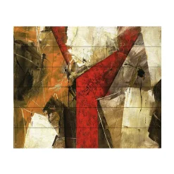 Trademark Fine Art Unknown 'Abstract IX' Wood Slat Art