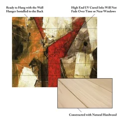 Trademark Fine Art Unknown 'Abstract IX' Wood Slat Art -Kohl's Sales 3989613 ALT4