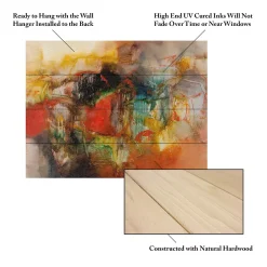 Trademark Fine Art Zavaleta 'Abstract VI' Wood Slat Art -Kohl's Sales 3989619 ALT4