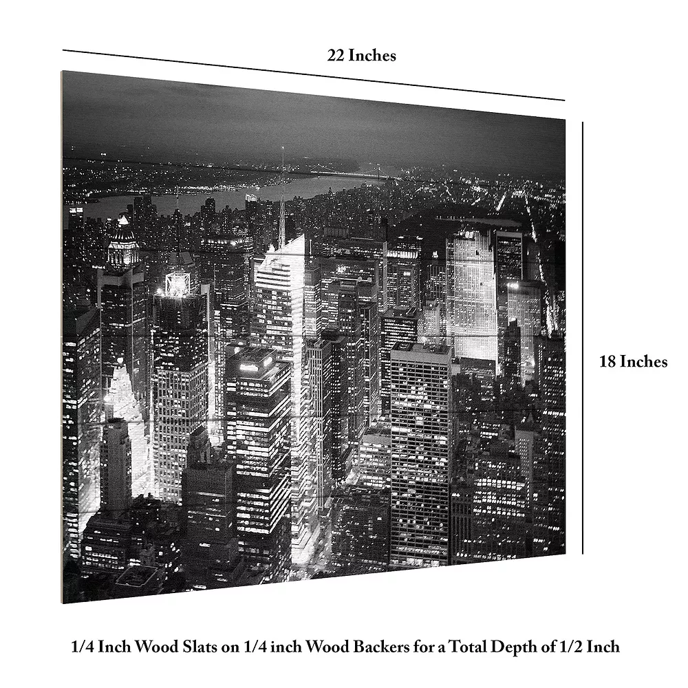 Trademark Fine Art Times Square Wood Slat Wall Art 6 Trademark Fine Art Times Square Wood Slat Wall Art - Image 6