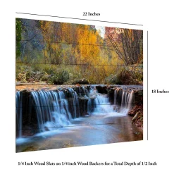 Trademark Fine Art Zion Autumn Wood Slat Wall Art -Kohl's Sales 3992026 ALT5