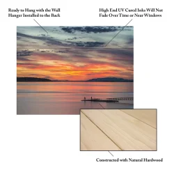 Trademark Fine Art Sunset Pier Wood Slat Wall Art -Kohl's Sales 3992029 ALT4