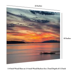 Trademark Fine Art Sunset Pier Wood Slat Wall Art -Kohl's Sales 3992029 ALT5