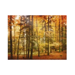 Trademark Fine Art The Red Way Wood Slat Wall Art