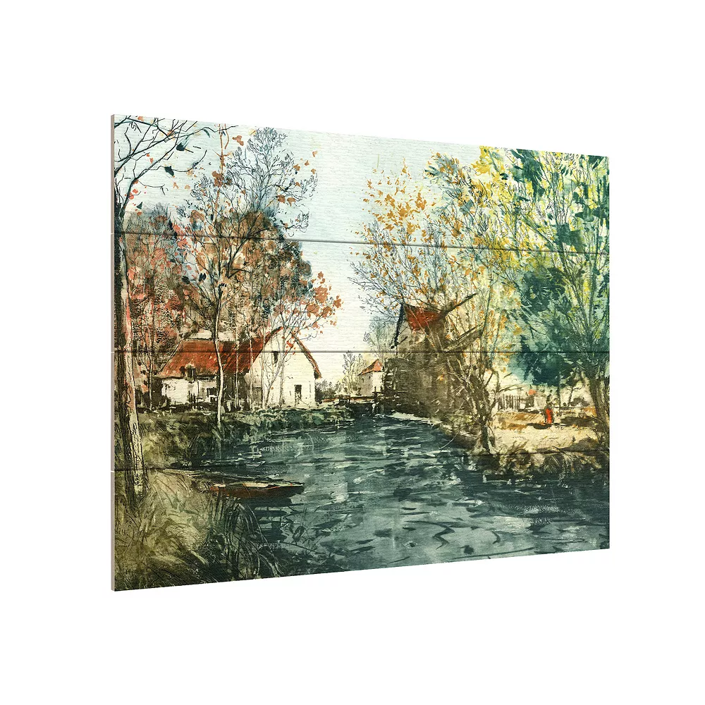 Trademark Fine Art Autumn Landscape Iii Wood Slat Wall Art 2 Trademark Fine Art Autumn Landscape Iii Wood Slat Wall Art - Image 2