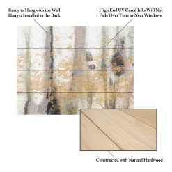 Trademark Fine Art Studio W 'Falling Gold Leaf I' Wood Slat Art -Kohl's Sales 3992262 ALT4