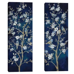 Master Piece Indigo Spring I & II By Nan Canvas Wall Art 2-piece Set
