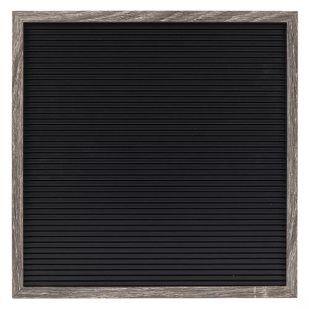 Sonoma Goods For Life® 12" X 12" Letterboard Black Slats With Gray Frame 1 Sonoma Goods For Life® 12" X 12" Letterboard Black Slats With Gray Frame