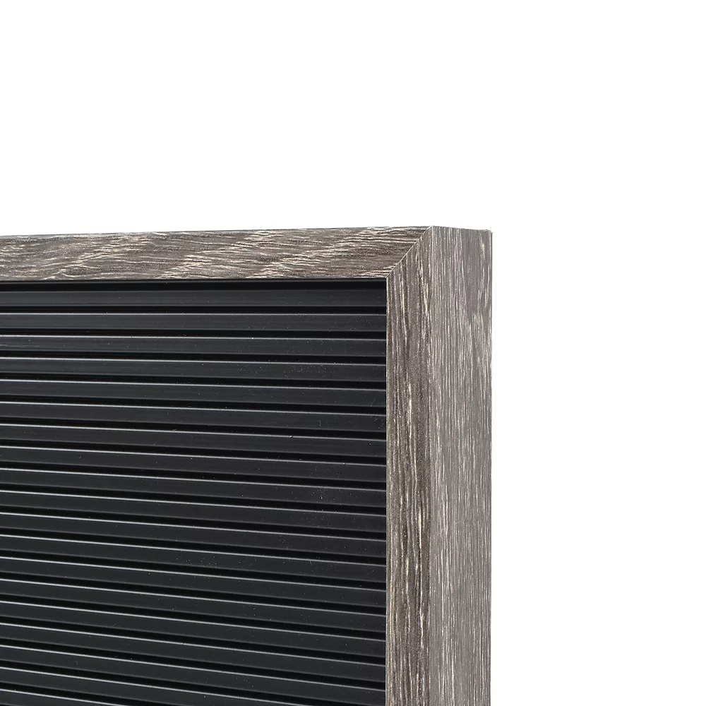 Sonoma Goods For Life® 12" X 12" Letterboard Black Slats With Gray Frame 3 Sonoma Goods For Life® 12" X 12" Letterboard Black Slats With Gray Frame - Image 3
