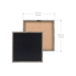 Sonoma Goods For Life® 12" X 12" Letterboard Black Slats With Gray Frame 7 Sonoma Goods For Life® 12" X 12" Letterboard Black Slats With Gray Frame -Kohl's Sales 5281595 ALT5