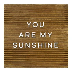 Sonoma Goods For LifeĀ® 12" X 12" Brown Frameless Letterboard