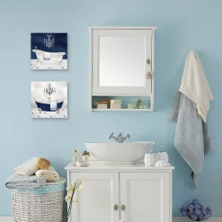 Master Piece Navy Blue Bath I & II Canvas Wall Art 2-piece Set 8 Master Piece Navy Blue Bath I & II Canvas Wall Art 2-piece Set -Kohl's Sales 5467964 ALT3