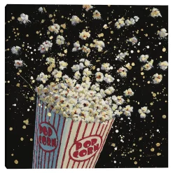 Master Piece Cinema Popcorn Canvas Wall Art