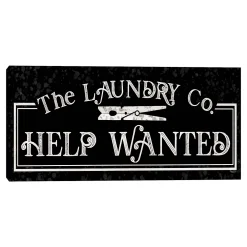 Master Piece Laundry Room Humor Canvas Wall Art