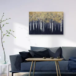 Master Piece Shimmering Forest Indigo Canvas Wall Art 6 Master Piece Shimmering Forest Indigo Canvas Wall Art -Kohl's Sales 5471995 ALT2