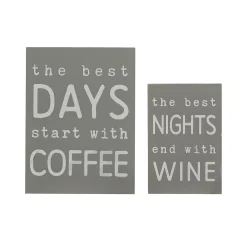 Sonoma Goods For Life® Coffee & Wine Caption Art Box 2-pack Set