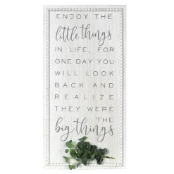 Kohl's Sales 7 Sonoma Goods For LifeĀ® Enjoy The Little Things Wall Decor