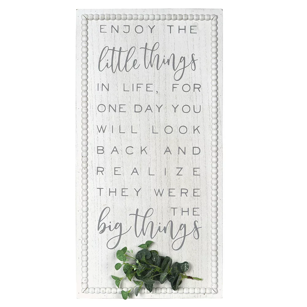 Sonoma Goods For Life® Enjoy The Little Things Wall Decor 1 Sonoma Goods For Life® Enjoy The Little Things Wall Decor