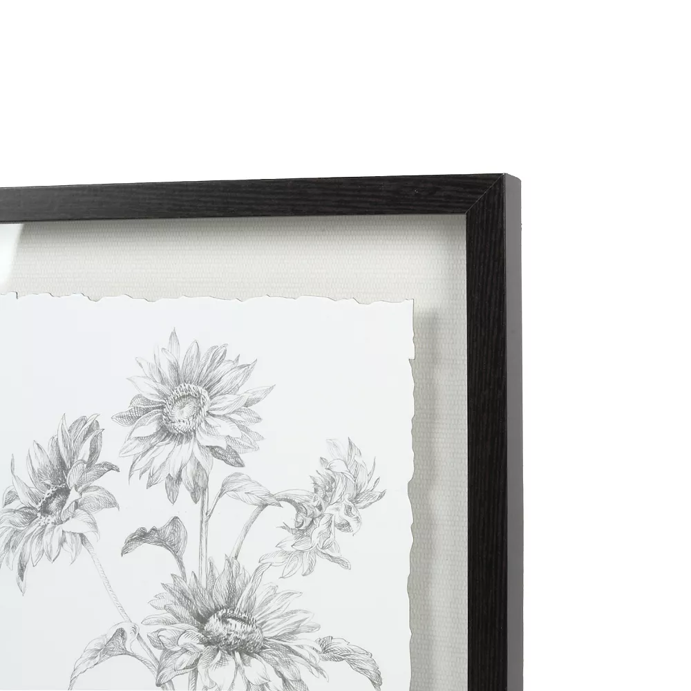 Sonoma Goods For Life® Shadowbox Drawn Sunflowers 5 Sonoma Goods For Life® Shadowbox Drawn Sunflowers - Image 5