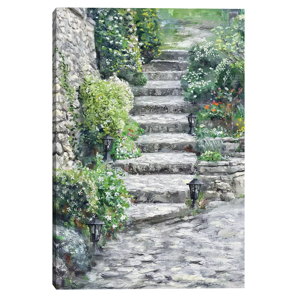 Master Piece Garden Steps Canvas Wall Art By Studio Arts 1 Master Piece Garden Steps Canvas Wall Art By Studio Arts