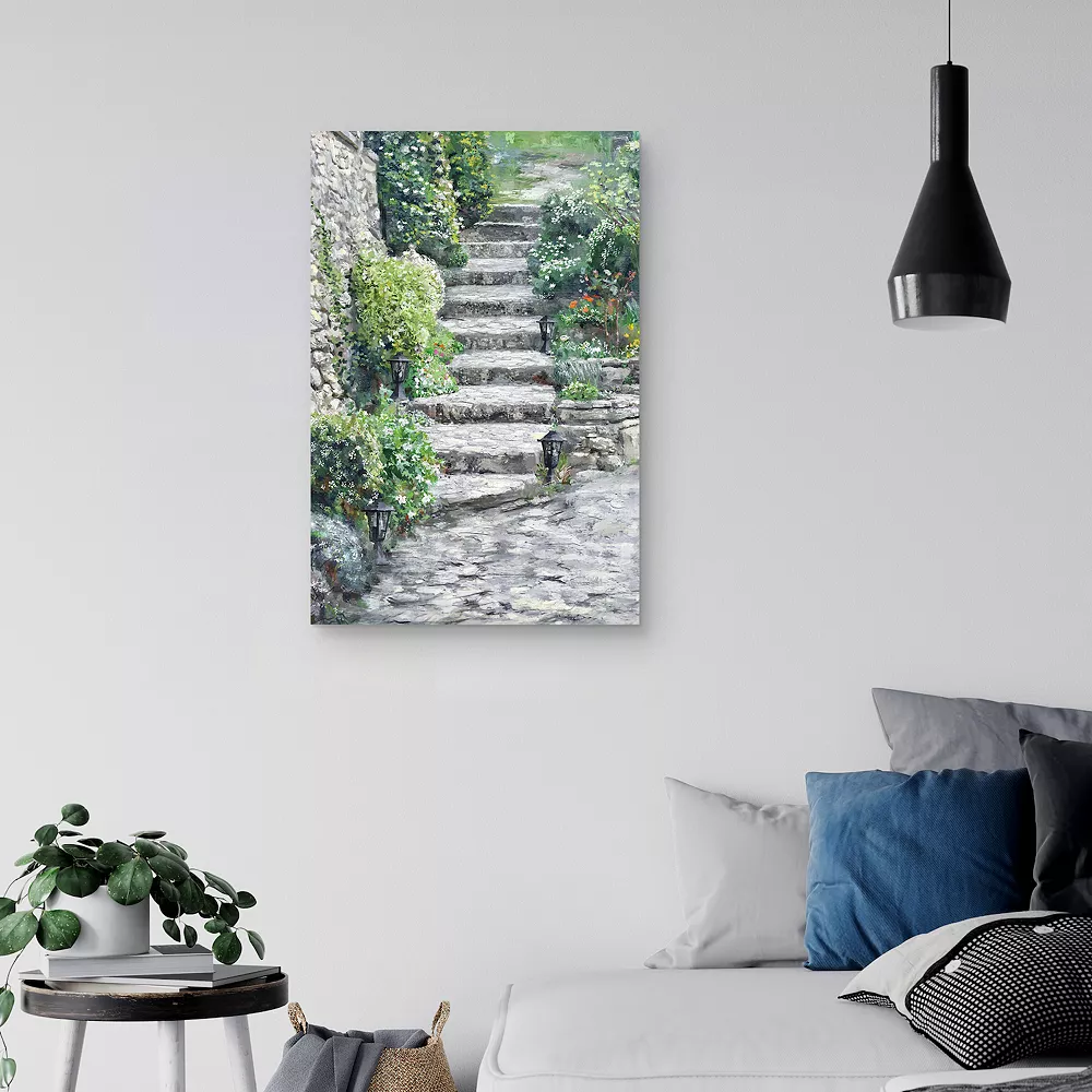 Master Piece Garden Steps Canvas Wall Art By Studio Arts 3 Master Piece Garden Steps Canvas Wall Art By Studio Arts - Image 3