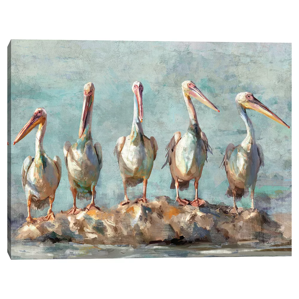 Master Piece Pelican Pause Canvas Wall Art By Studio Arts 1 Master Piece Pelican Pause Canvas Wall Art By Studio Arts