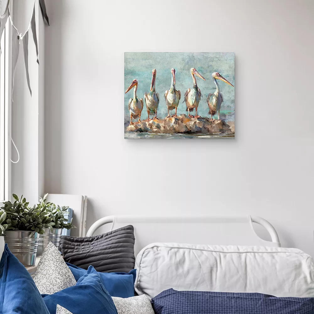 Master Piece Pelican Pause Canvas Wall Art By Studio Arts 4 Master Piece Pelican Pause Canvas Wall Art By Studio Arts - Image 4