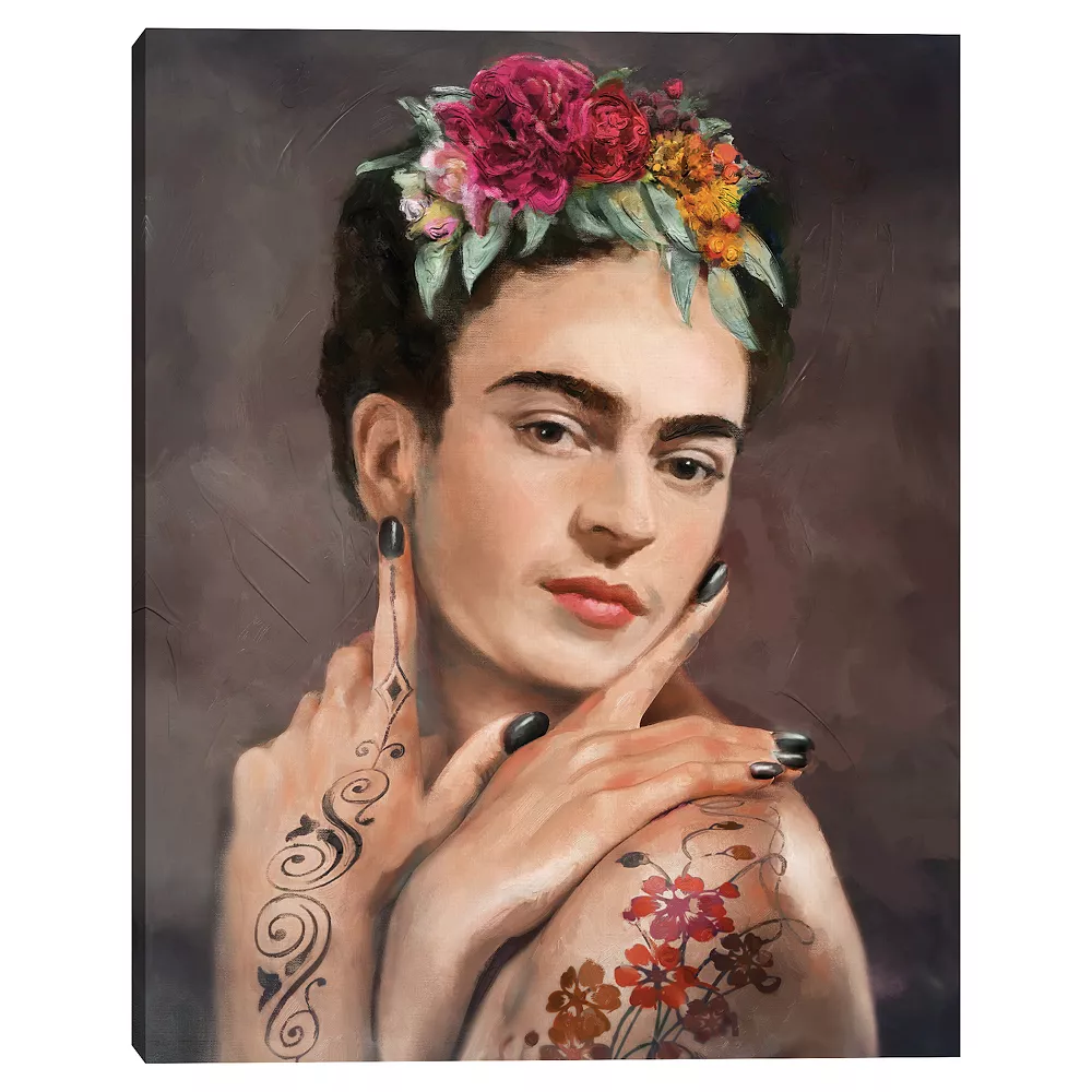 Master Piece Tattooed Frida Canvas Wall Art By Studio Arts 1 Master Piece Tattooed Frida Canvas Wall Art By Studio Arts