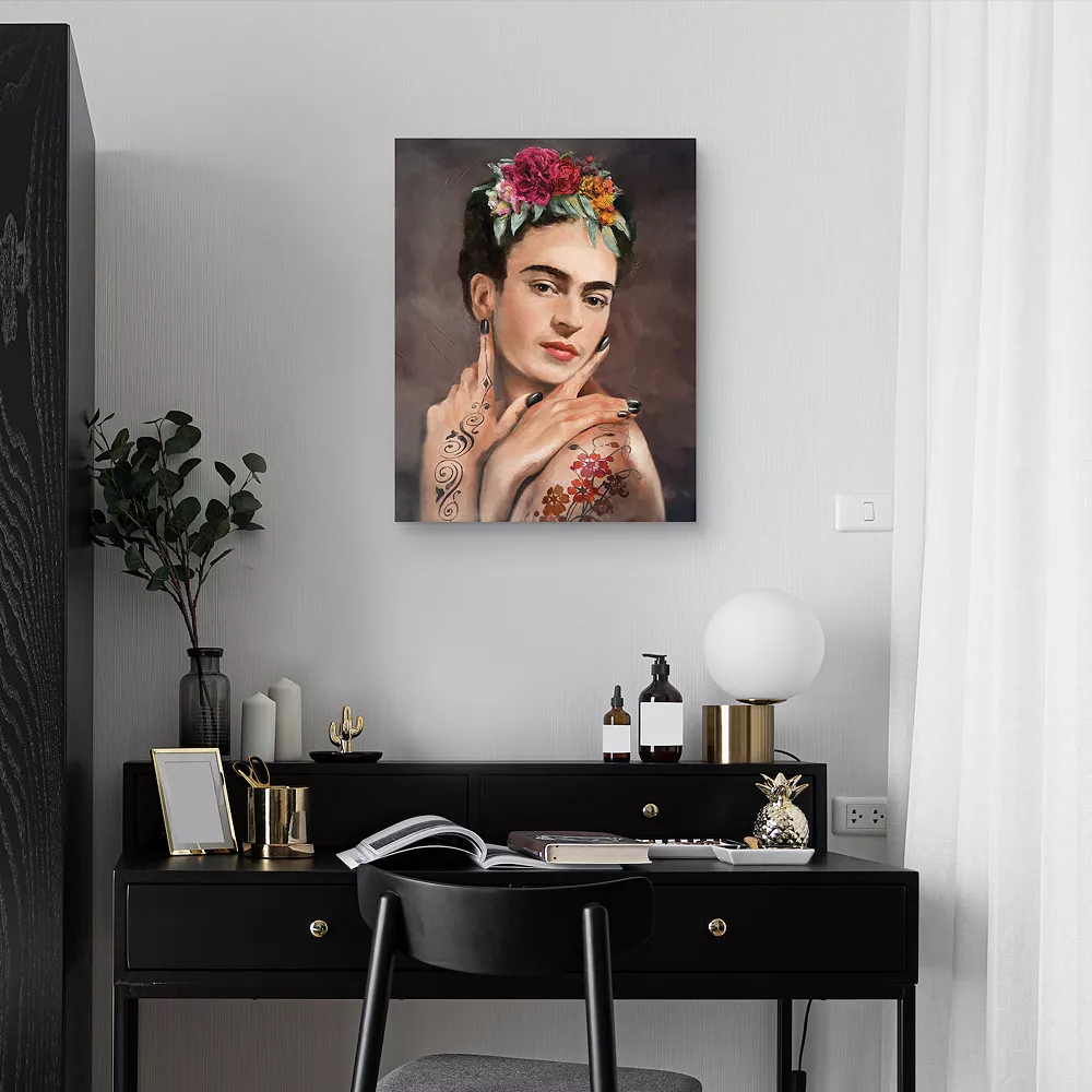 Master Piece Tattooed Frida Canvas Wall Art By Studio Arts 2 Master Piece Tattooed Frida Canvas Wall Art By Studio Arts - Image 2