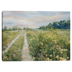 Master Piece Meadow By The Lake Canvas Wall Art By Studio Arts