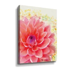 ArtWall Dahlia Splatter Canvas Wall Art