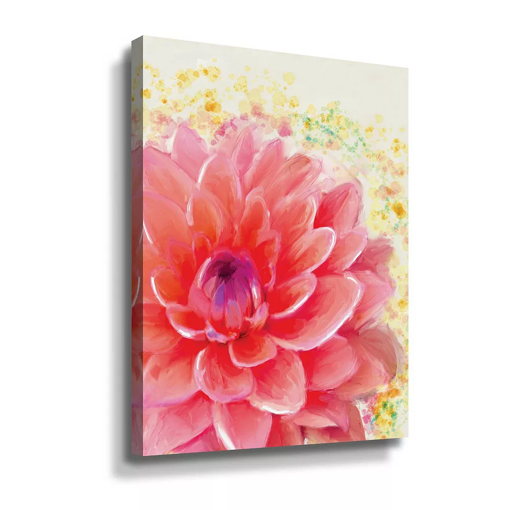 ArtWall Dahlia Splatter Canvas Wall Art 1 ArtWall Dahlia Splatter Canvas Wall Art