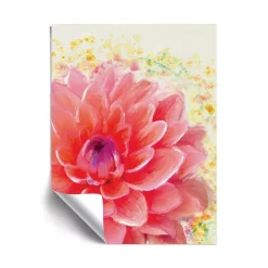 ArtWall Dahlia Splatter Removable Wall Art