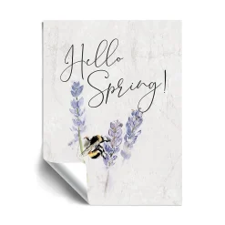 ArtWall Hello Spring Bee Removable Wall Art