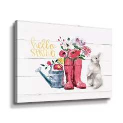ArtWall Hello Spring Canvas Wall Art