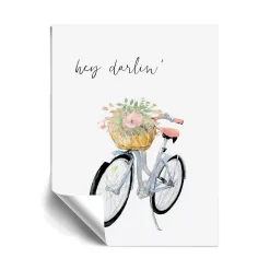 ArtWall Hey Darlin' Bicycle Removable Wall Art