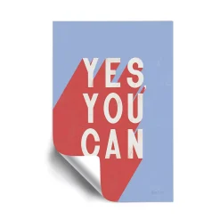 ArtWall Yes You Can Removable Wall Art