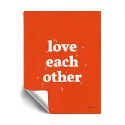 ArtWall Love Each Other Removable Wall Art
