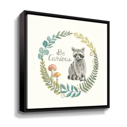 ArtWall Be Curious Raccoon Framed Wall Art