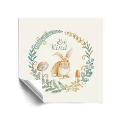 ArtWall Be Kind Rabbit Removable Wall Art
