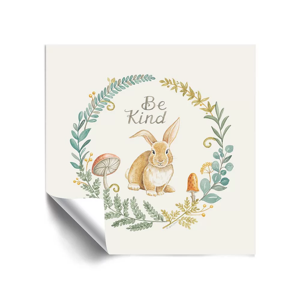 ArtWall Be Kind Rabbit Removable Wall Art 1 ArtWall Be Kind Rabbit Removable Wall Art