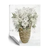 ArtWall Hydrangea Basket Removable Wall Art