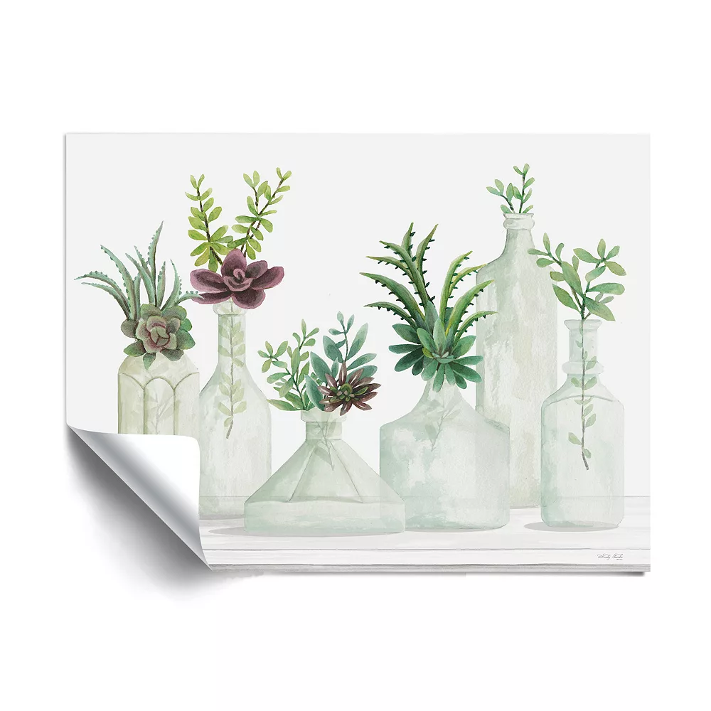 ArtWall Succulent Bottles Removable Wall Art 1 ArtWall Succulent Bottles Removable Wall Art