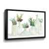 ArtWall Succulent Bottles Framed Wall Art