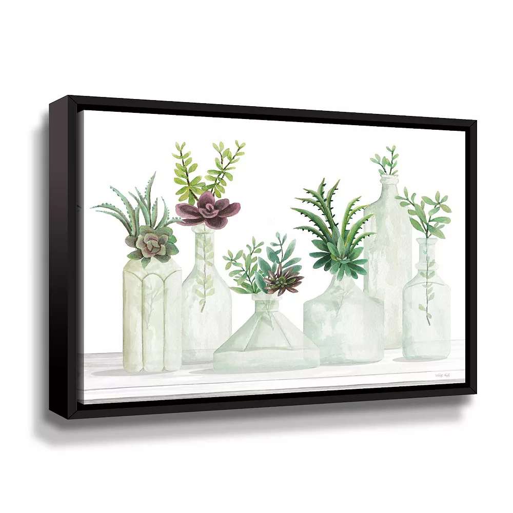 ArtWall Succulent Bottles Framed Wall Art 1 ArtWall Succulent Bottles Framed Wall Art